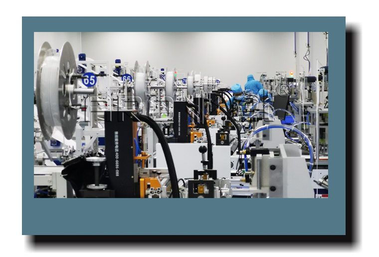 东升国际UV喷码机与一次性口罩机组合生产线